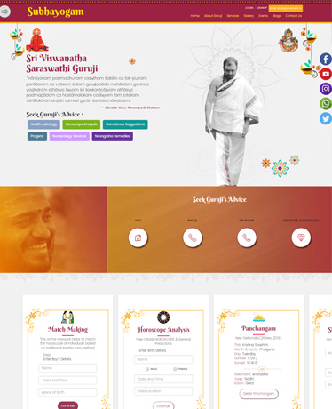 Subhayogam project screens
