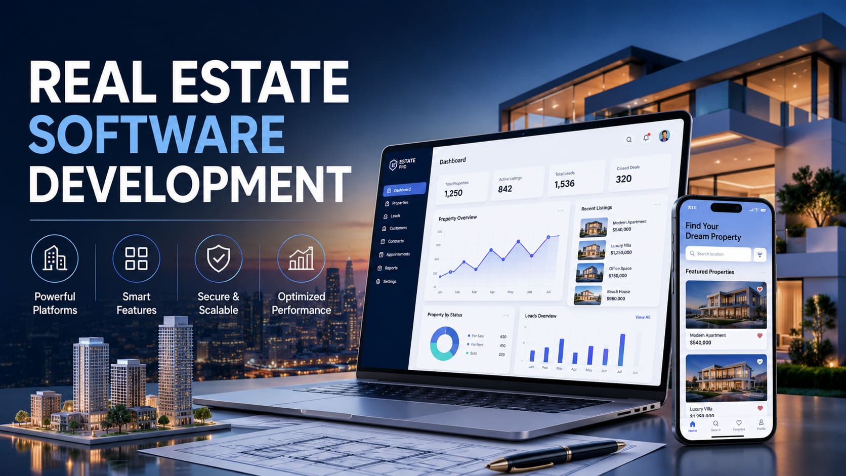 Real Estate Software Development: Platforms, Features and Cost