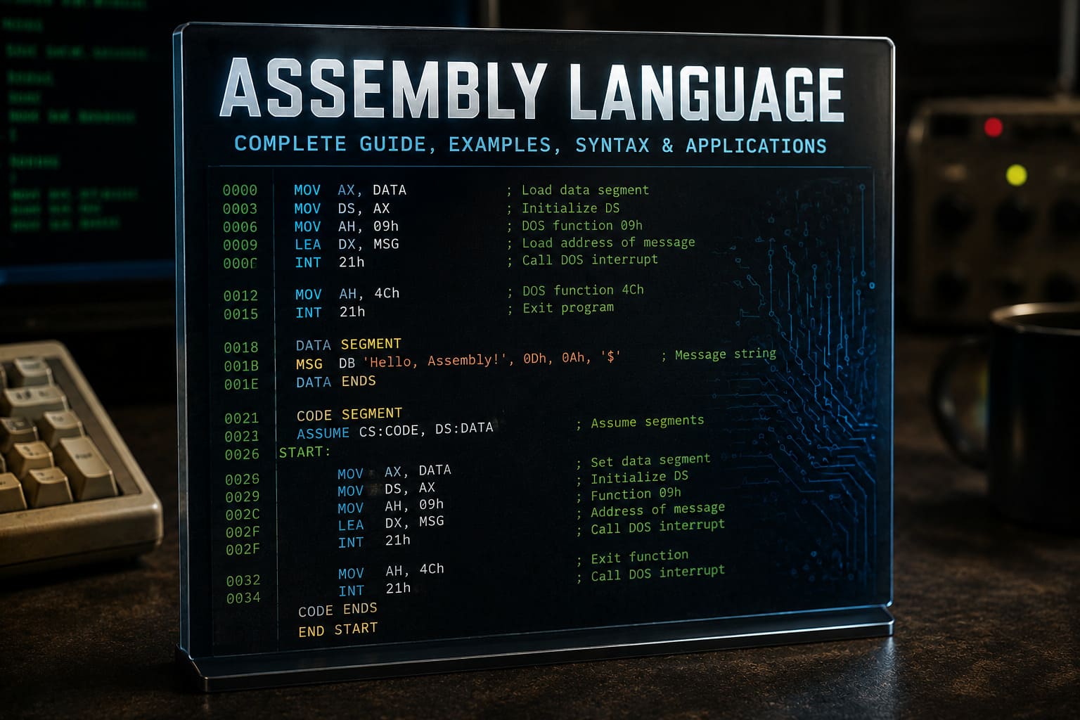 Assembly Language Explained: Syntax, Examples, and Real-World Applications