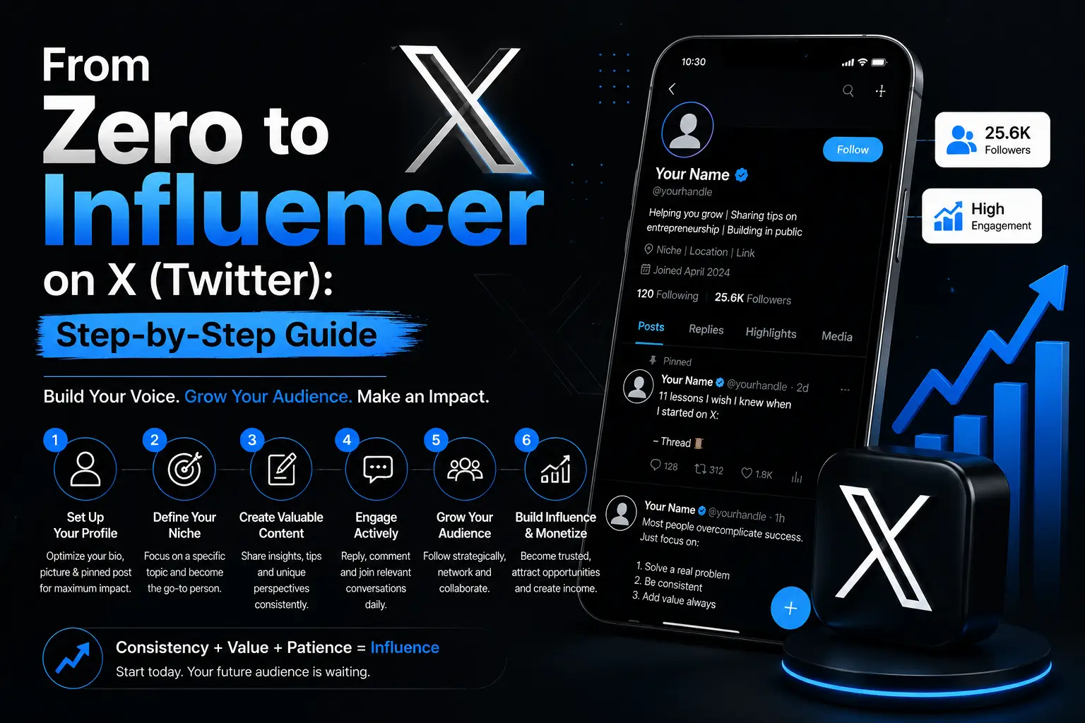 From Zero to Influencer on X (Twitter): Step-by-Step Guide