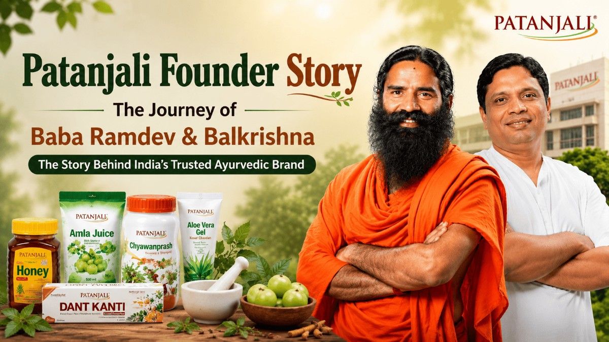 Patanjali Founder Story: The Journey of Baba Ramdev & Acharya Balkrishna
