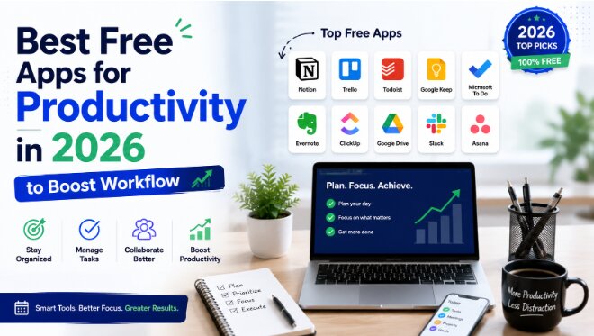 Best Free Apps for Productivity to Improve Efficiency and Workflow
