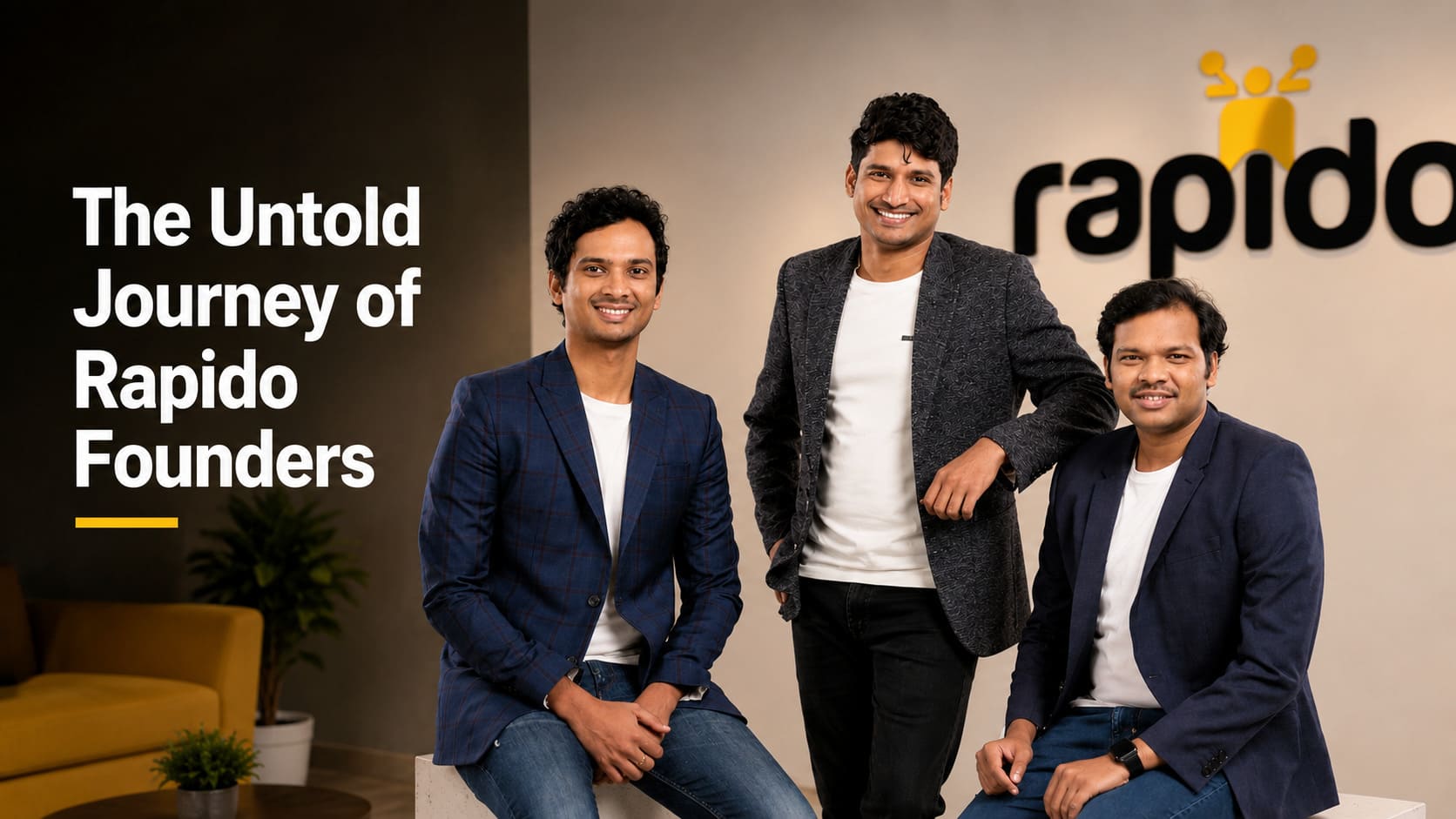 Rapido Founder Story: How Three Visionaries Built India's Leading Bike Taxi Startup