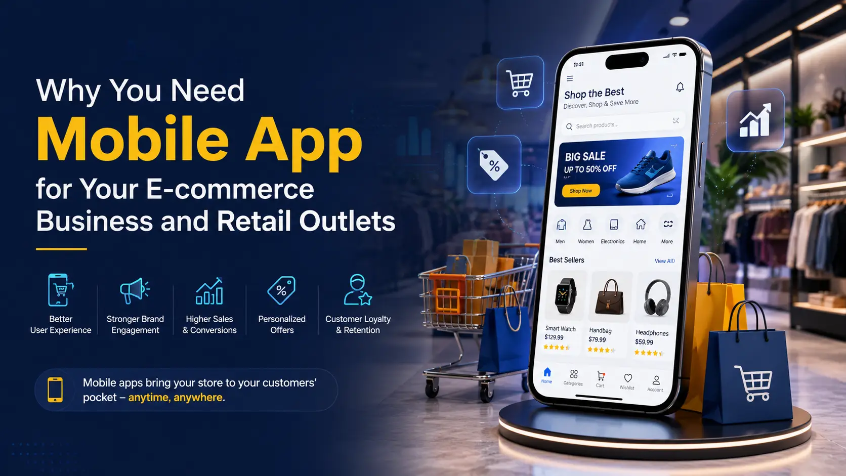 Why You Need Mobile App for Your E-commerce Business and Retail Outlets